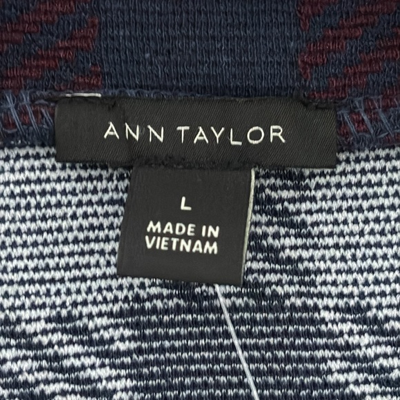 Ann Taylor Top Sz Large Plaid Mock Neck NWT Corpcore Office Chic Business Casual - Picture 4 of 12